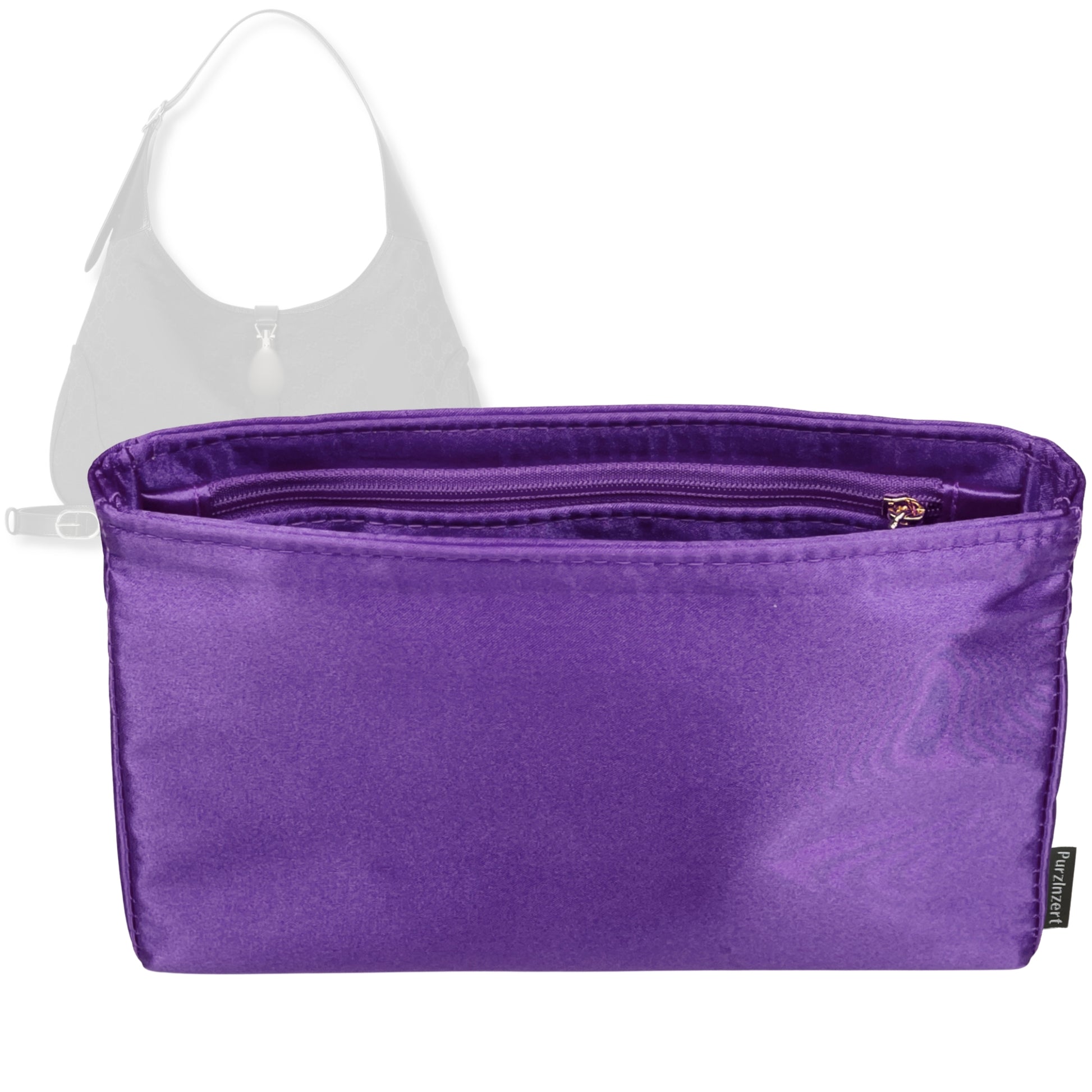 Bag Insert for (Gucci, Jackie 1961 Large) Organizer Tote Purse Organiser Liner Shaper [Premium Silk Material]