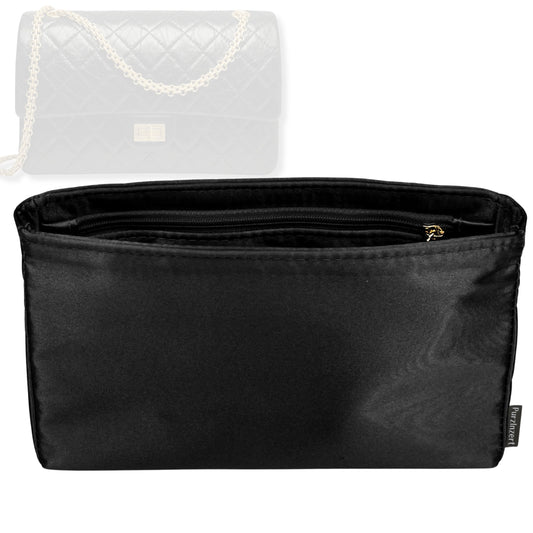 Bag Insert for (Chanel, 2.55 Handbag Large 28cm) Organizer Tote Purse Organiser Liner Shaper [Premium Silk Material]