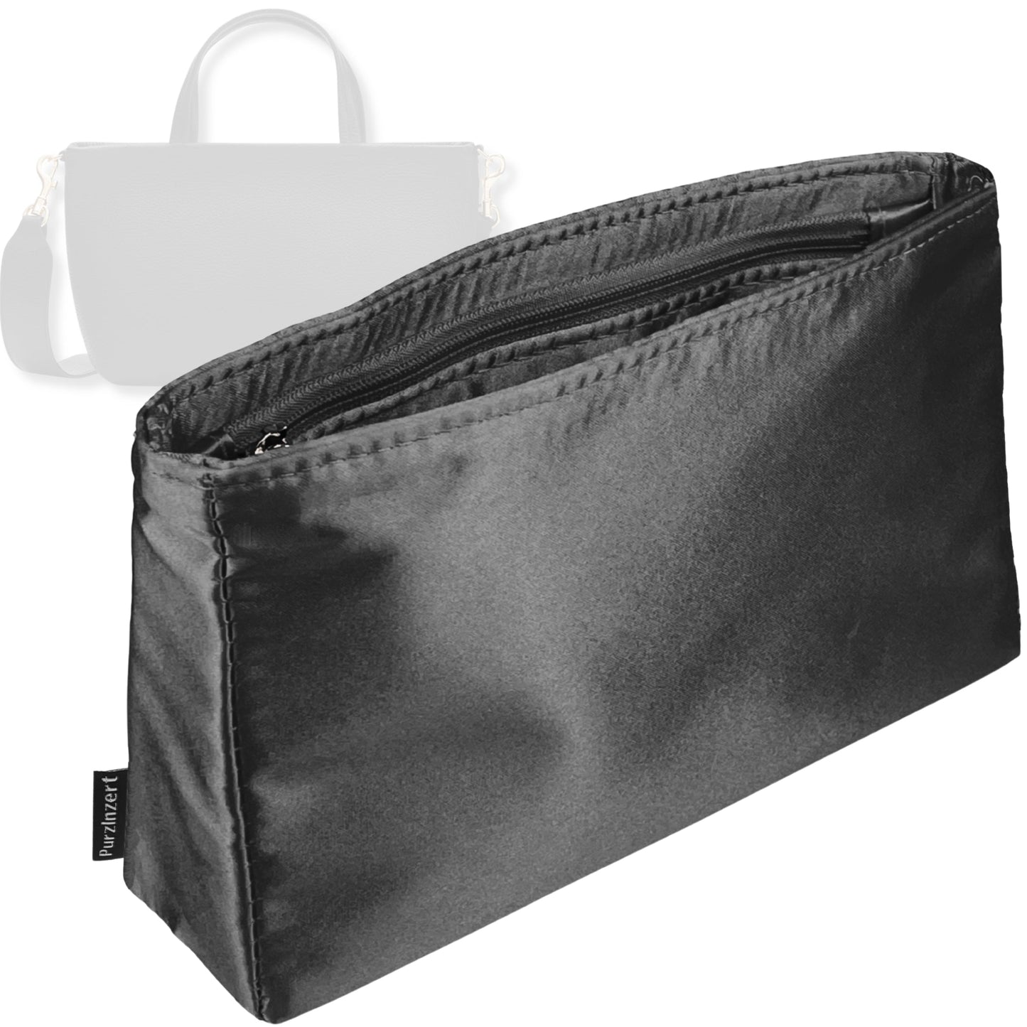 Bag Insert for (Cuyana, Mini Easy Zipper Tote) Organizer Tote Purse Organiser Liner Shaper [Premium Silk Material]