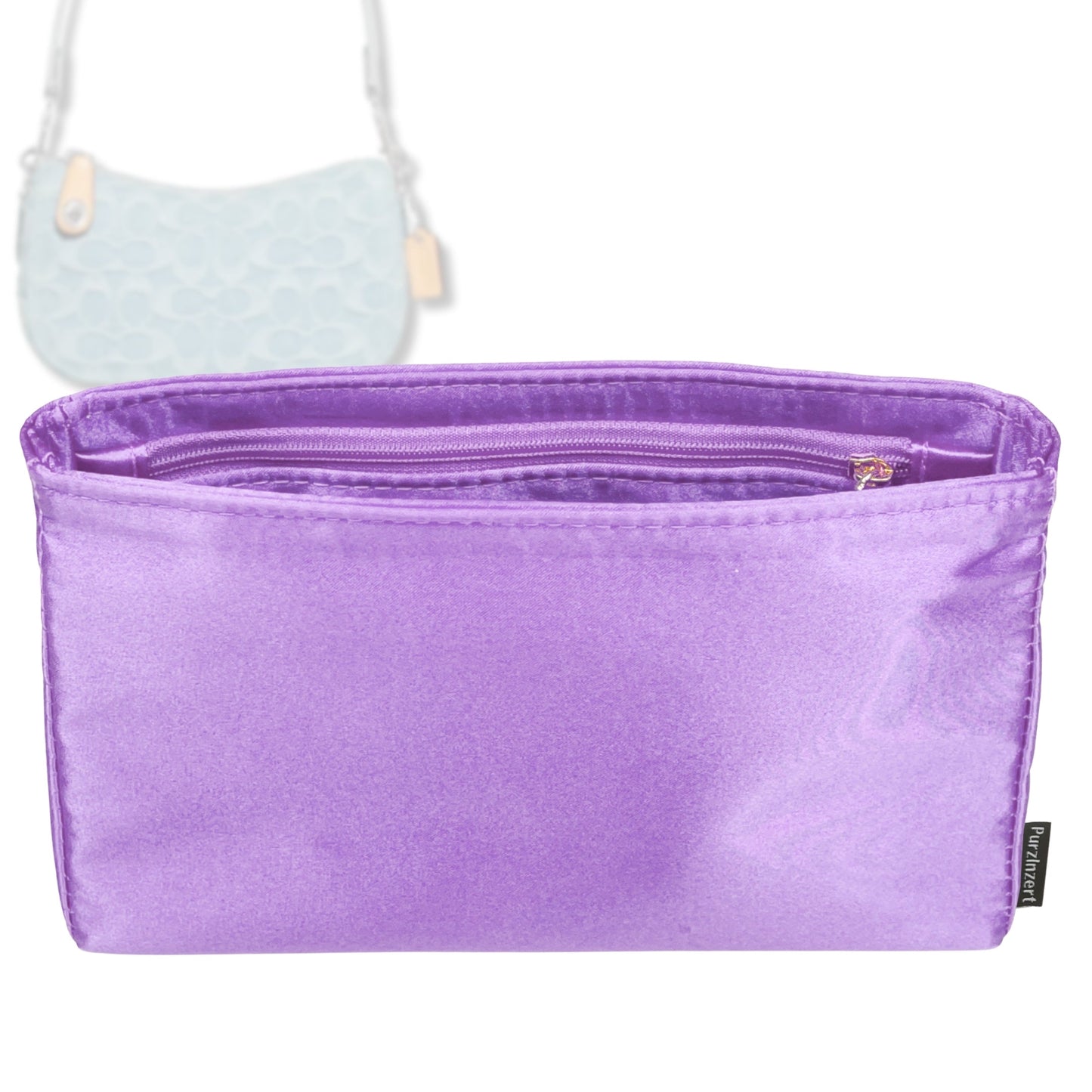 Bag Insert for (Coach, Swinger 20) Organizer Tote Purse Organiser Liner Shaper [Premium Silk Material]
