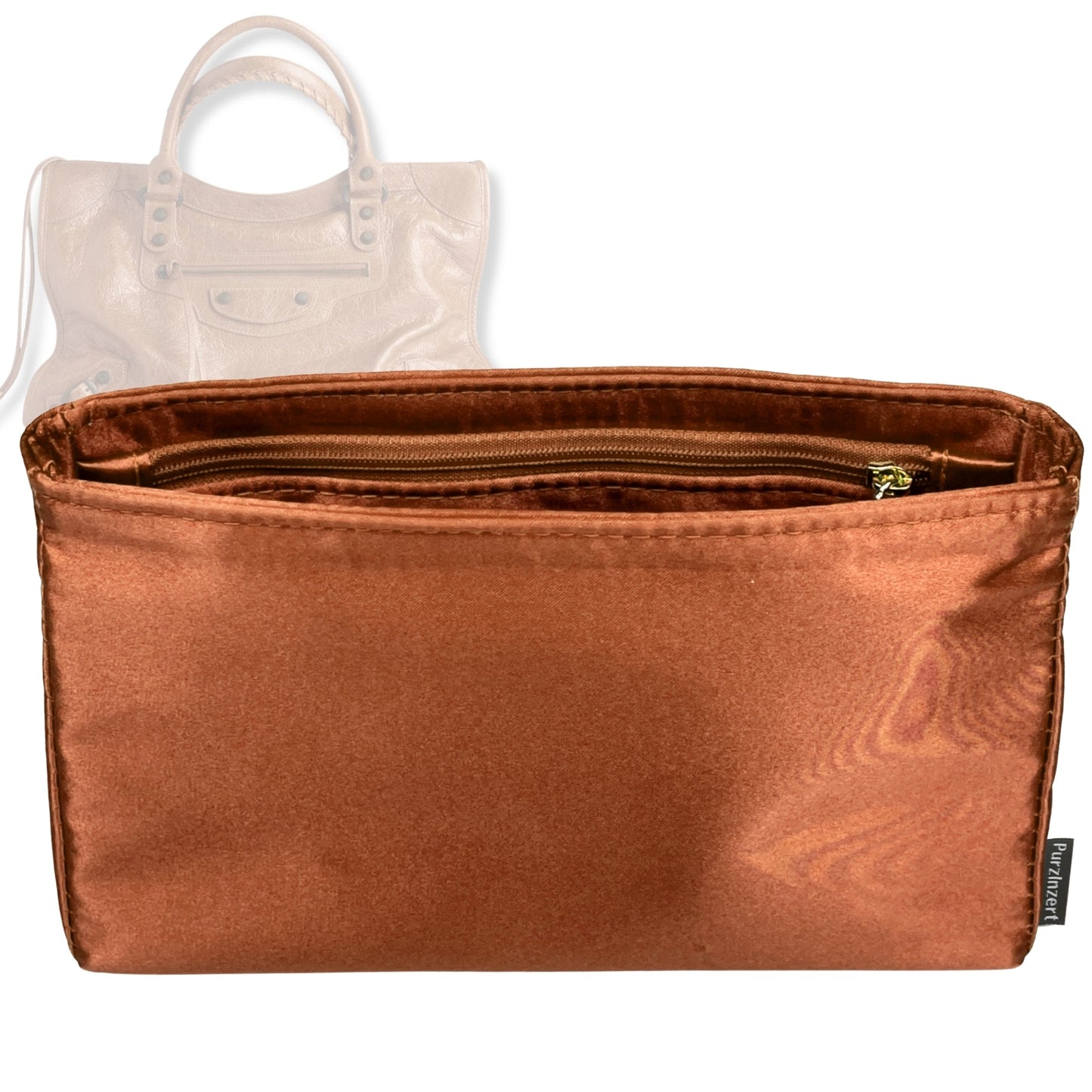Bag Insert for (Balenciaga, Le City Small) Organizer Tote Purse Organiser Liner Shaper [Premium Silk Material]