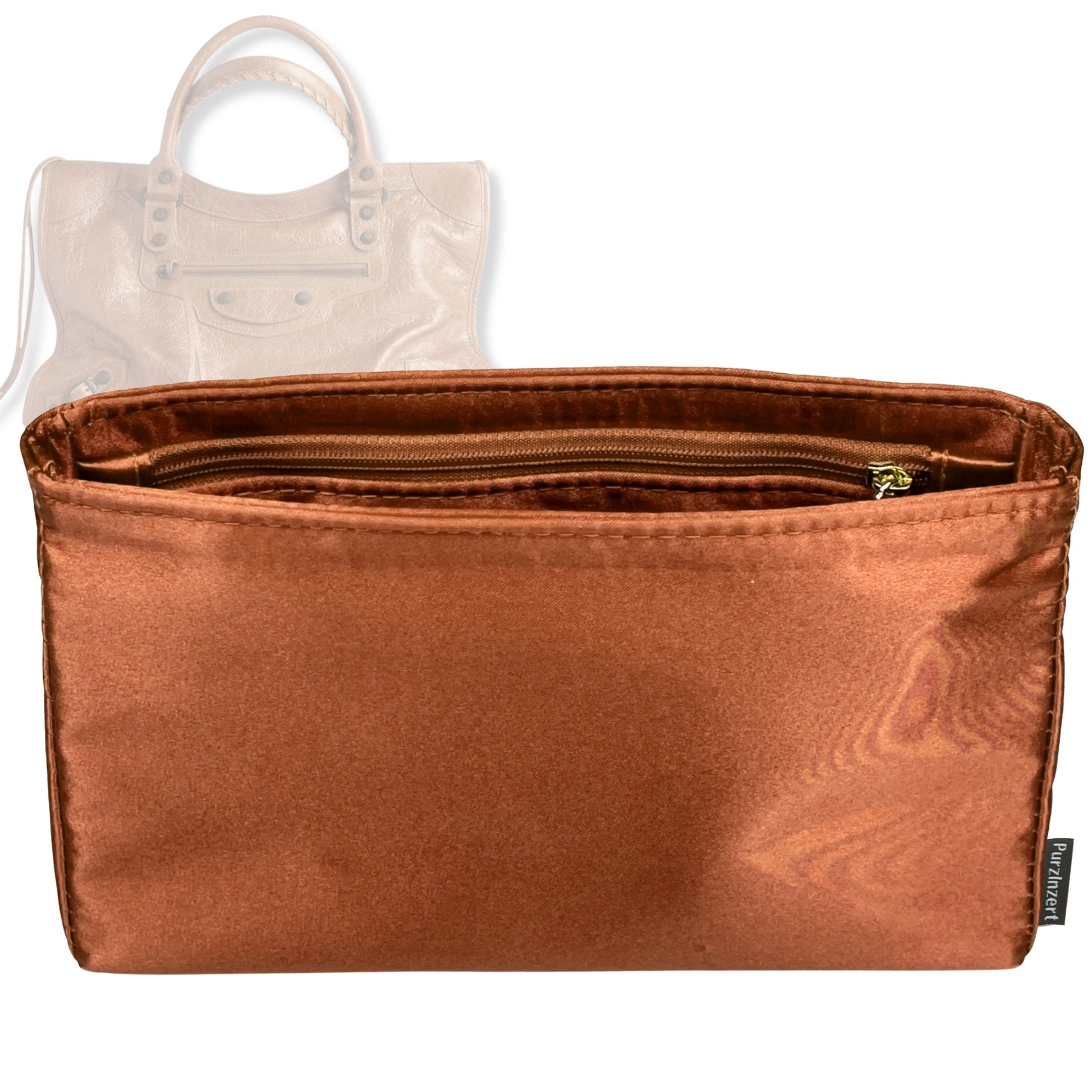 Bag Insert for (Balenciaga, Le City Small) Organizer Tote Purse Organiser Liner Shaper [Premium Silk Material]