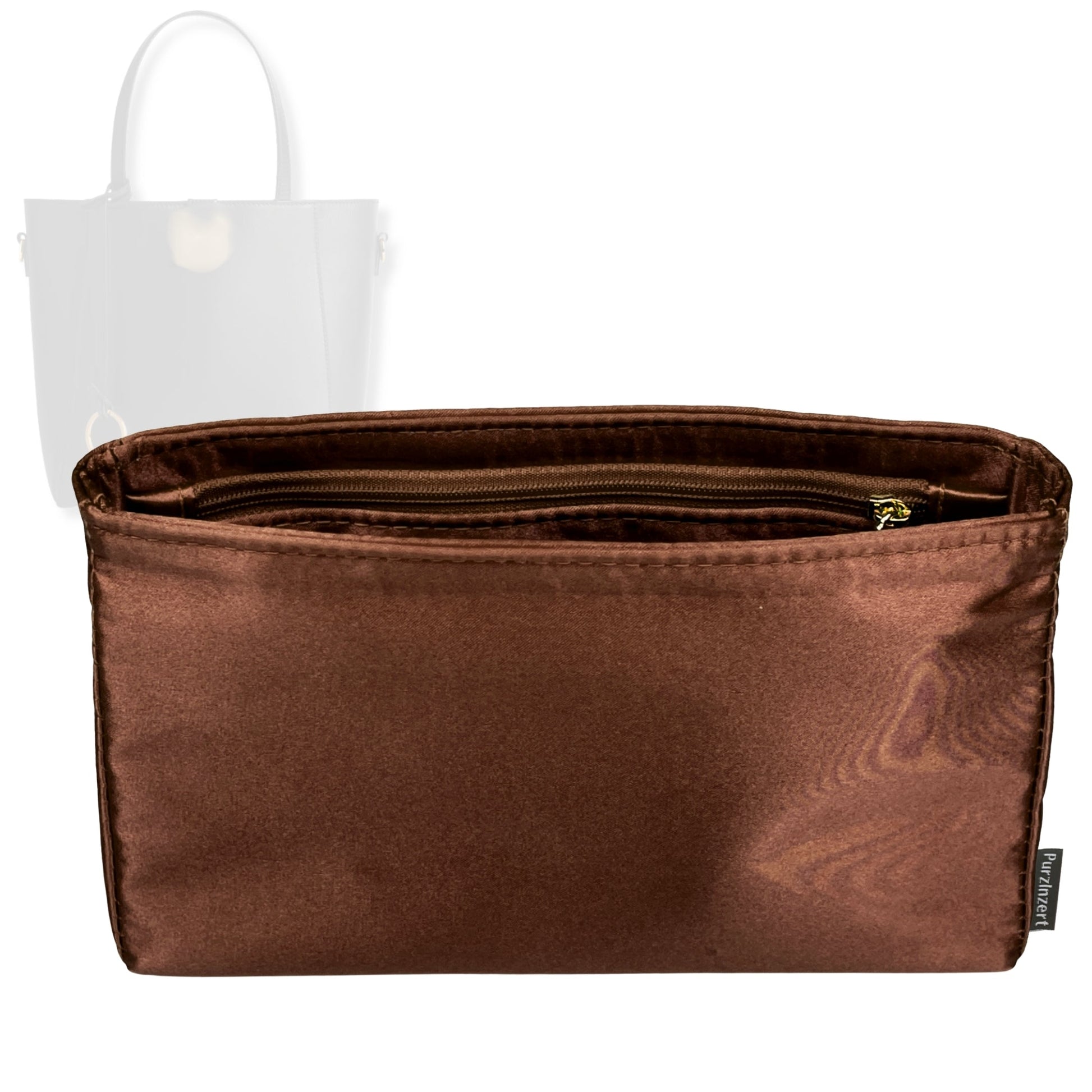 Bag Insert for (Balenciaga, Hourglass Soft Tote Small) Organizer Tote Purse Organiser Liner Shaper [Premium Silk Material]
