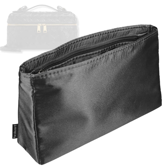 Bag Insert for (Bottega Veneta, Bang Bang Vanity Case) Organizer Tote Purse Organiser Liner Shaper [Premium Silk Material]