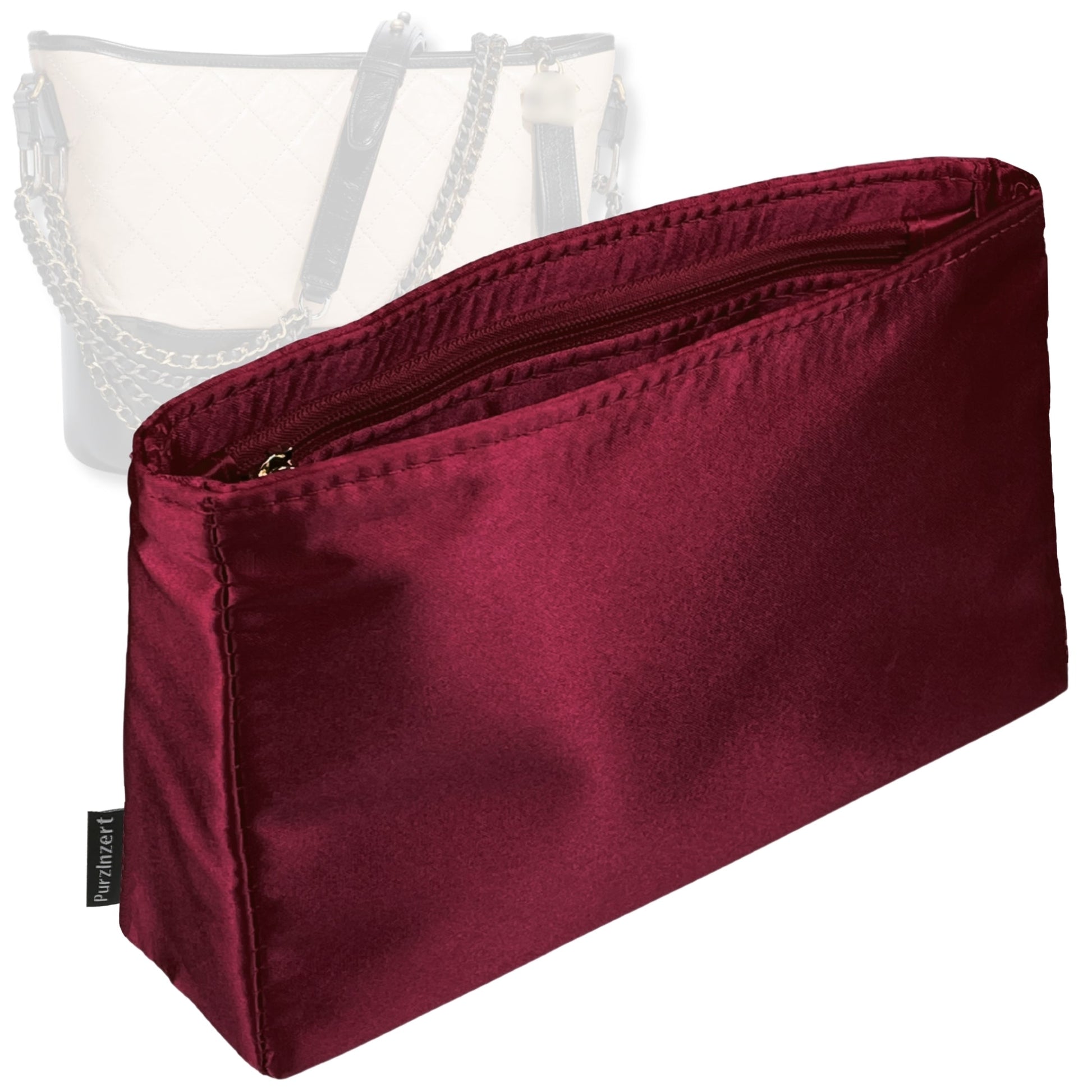 Bag Insert for (Chanel, Gabrielle XL Hobo) Organizer Tote Purse Organiser Liner Shaper [Premium Silk Material]