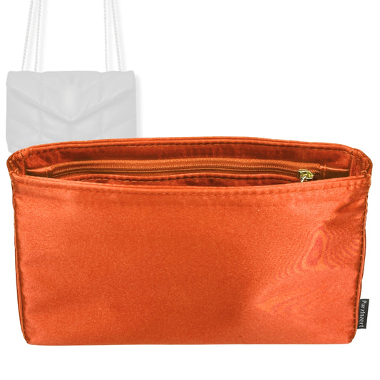 Bag Insert for (Saint Laurent (YSL), Small Puffer) Organizer Tote Purse Organiser Liner Shaper [Premium Silk Material]