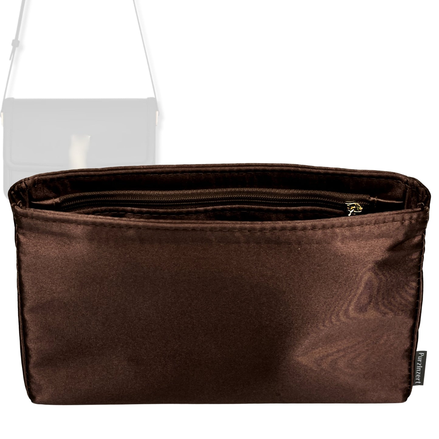Bag Insert for (Saint Laurent (YSL), Solferino Medium Satchel) Organizer Tote Purse Organiser Liner Shaper [Premium Silk Material]