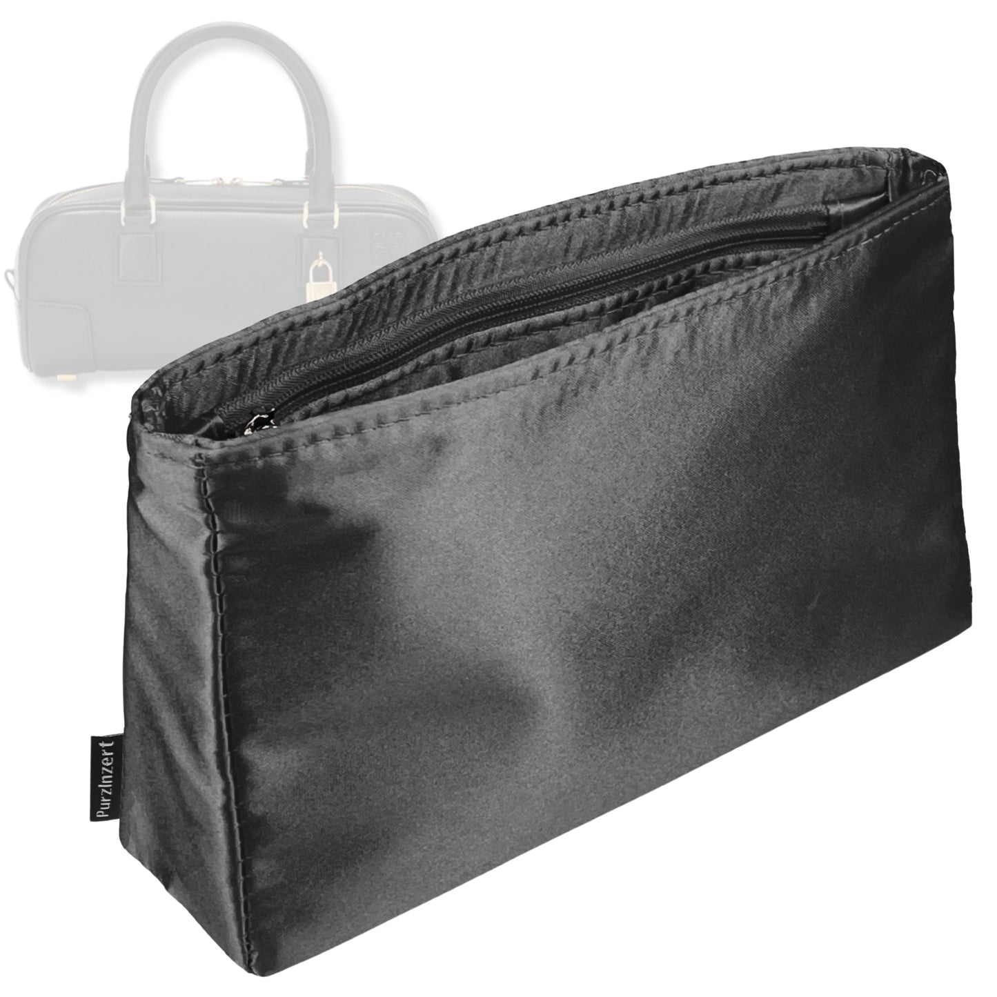 Bag Insert for (Loewe, Amazona 23 Cropped Bag) Organizer Tote Purse Organiser Liner Shaper [Premium Silk Material]
