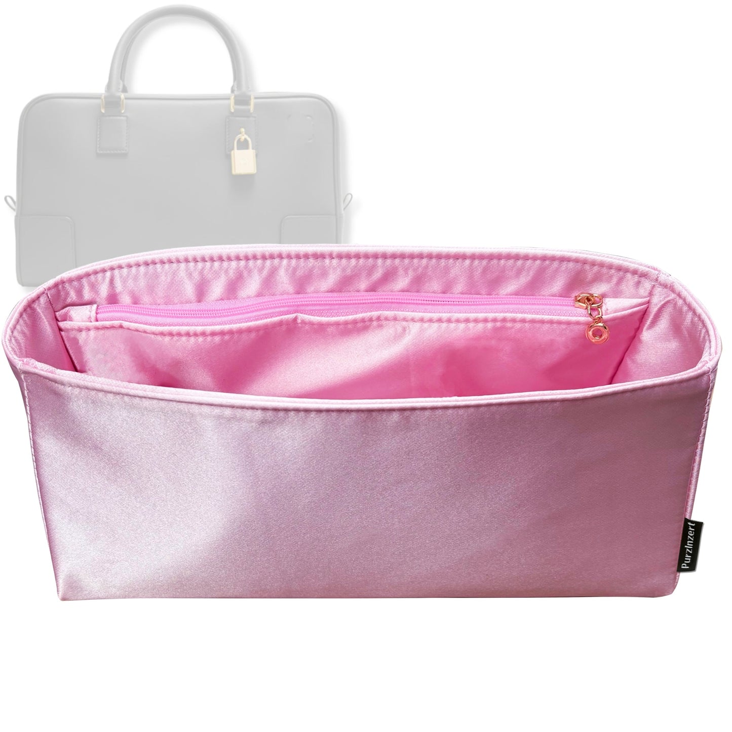 Bag Insert for (Loewe, Amazona 23) Organizer Tote Purse Organiser Liner Shaper [Premium Silk Material]