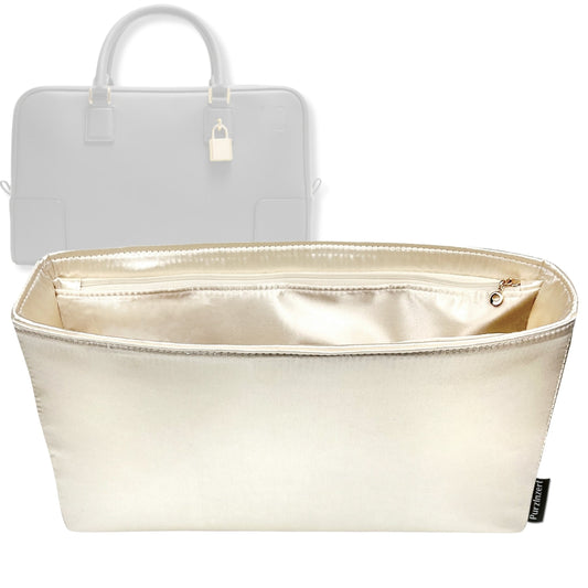 Bag Insert for (Loewe, Amazona 28) Organizer Tote Purse Organiser Liner Shaper [Premium Silk Material]