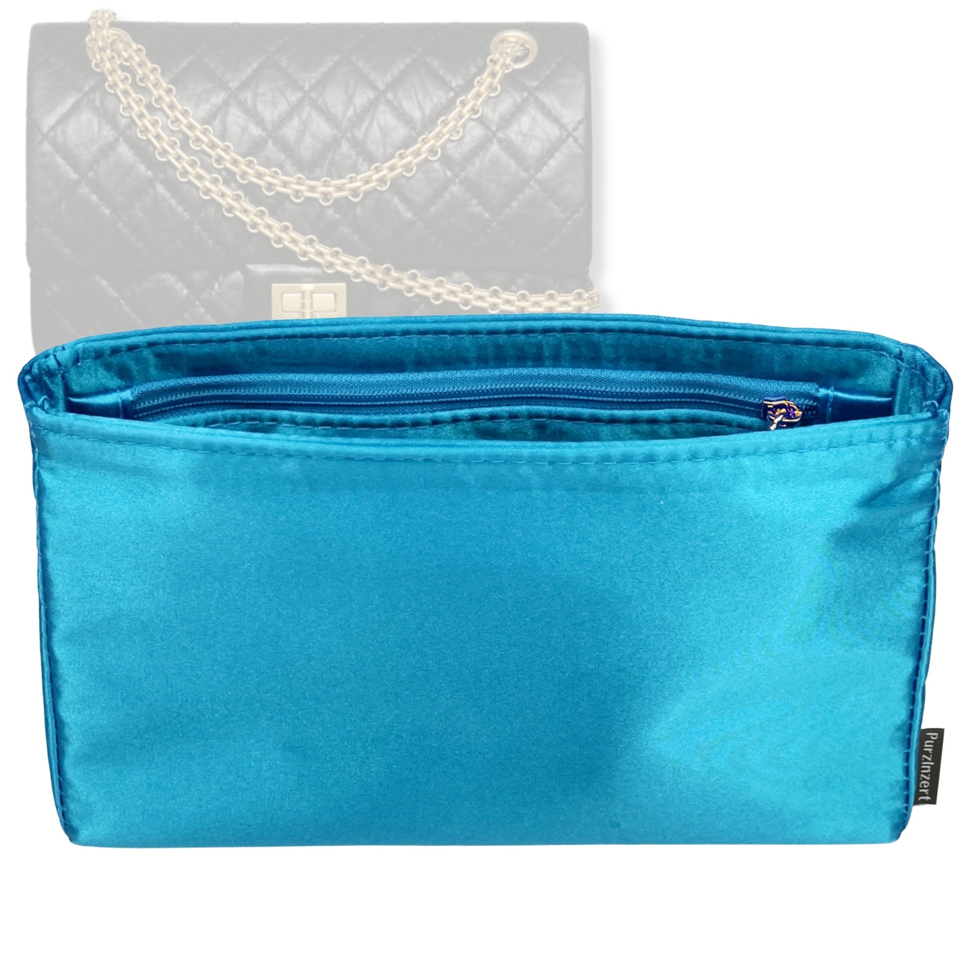 Bag Insert for (Chanel, Large 2.55 Handbag) Organizer Tote Purse Organiser Liner Shaper [Premium Silk Material]