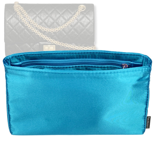 Bag Insert for (Chanel, Large 2.55 Handbag) Organizer Tote Purse Organiser Liner Shaper [Premium Silk Material]