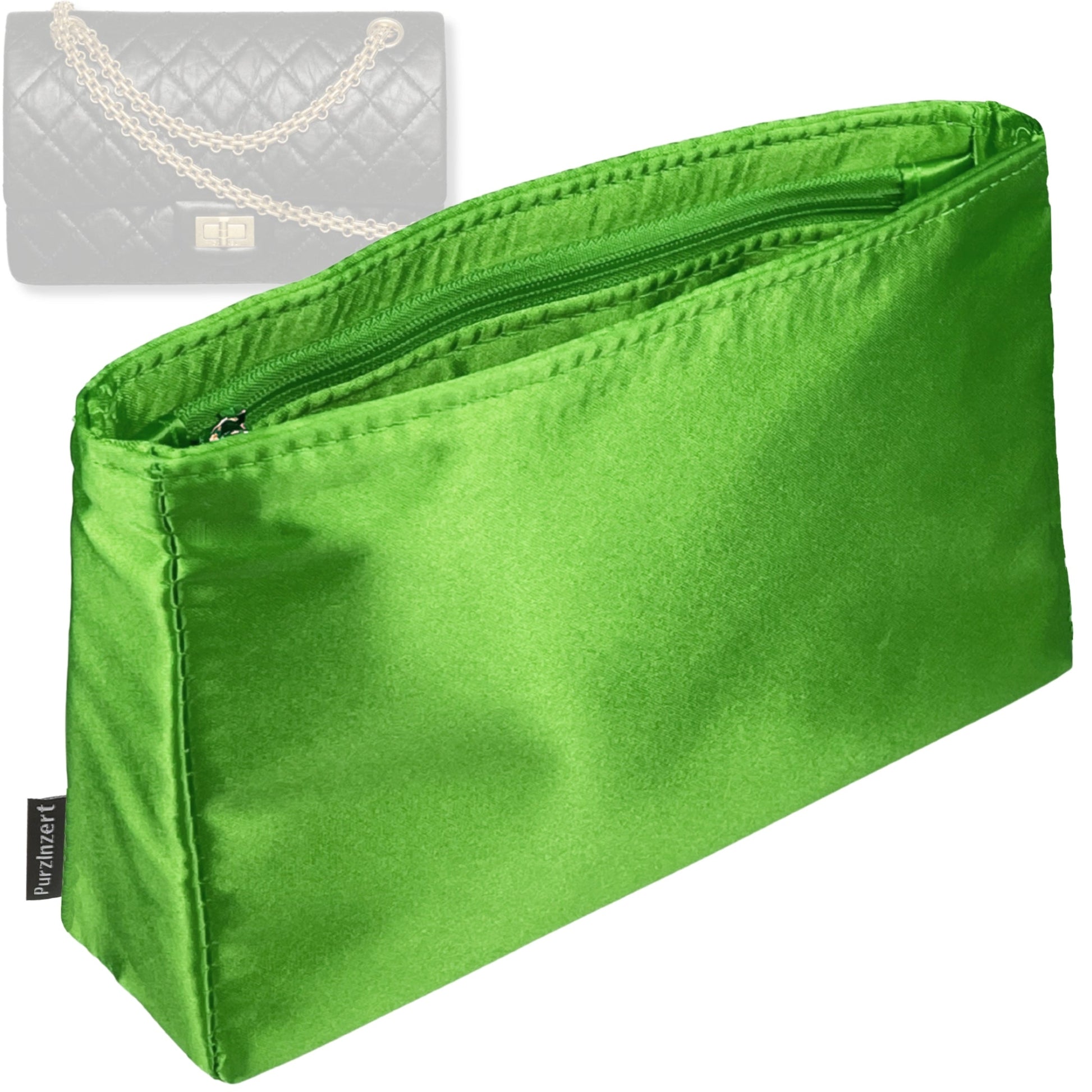 Bag Insert for (Chanel, Mini 2.55 Handbag) Organizer Tote Purse Organiser Liner Shaper [Premium Silk Material]