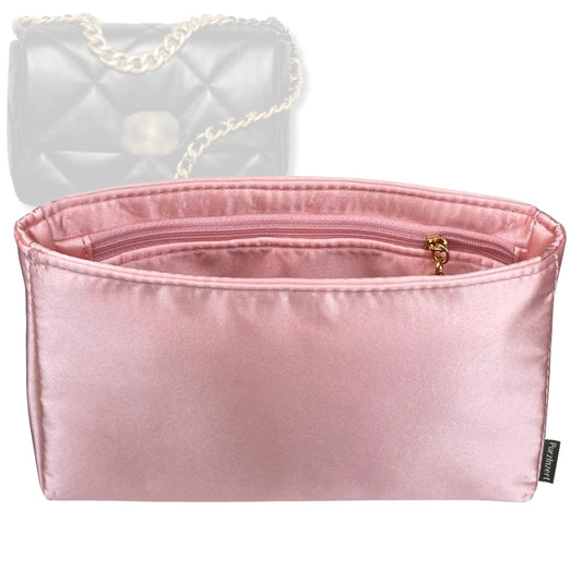 Bag Insert for (Chanel, Chanel 19 Large Handbag) Organizer Tote Purse Organiser Liner Shaper [Premium Silk Material]