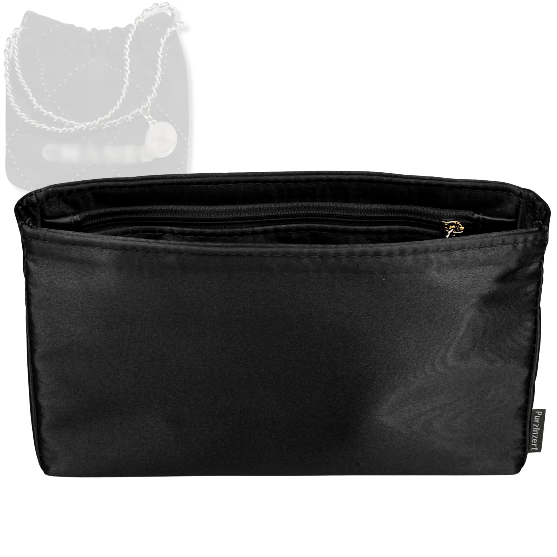 Bag Insert for (Chanel, Mini Chanel 22 Handbag) Organizer Tote Purse Organiser Liner Shaper [Premium Silk Material]