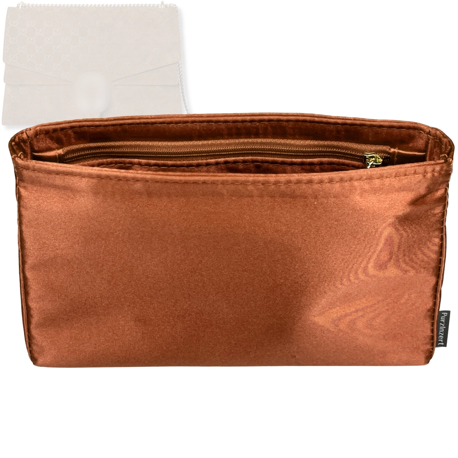 Bag Insert for (Gucci, Dionysus mini shoulder bag) Organizer Tote Purse Organiser Liner Shaper [Premium Silk Material]