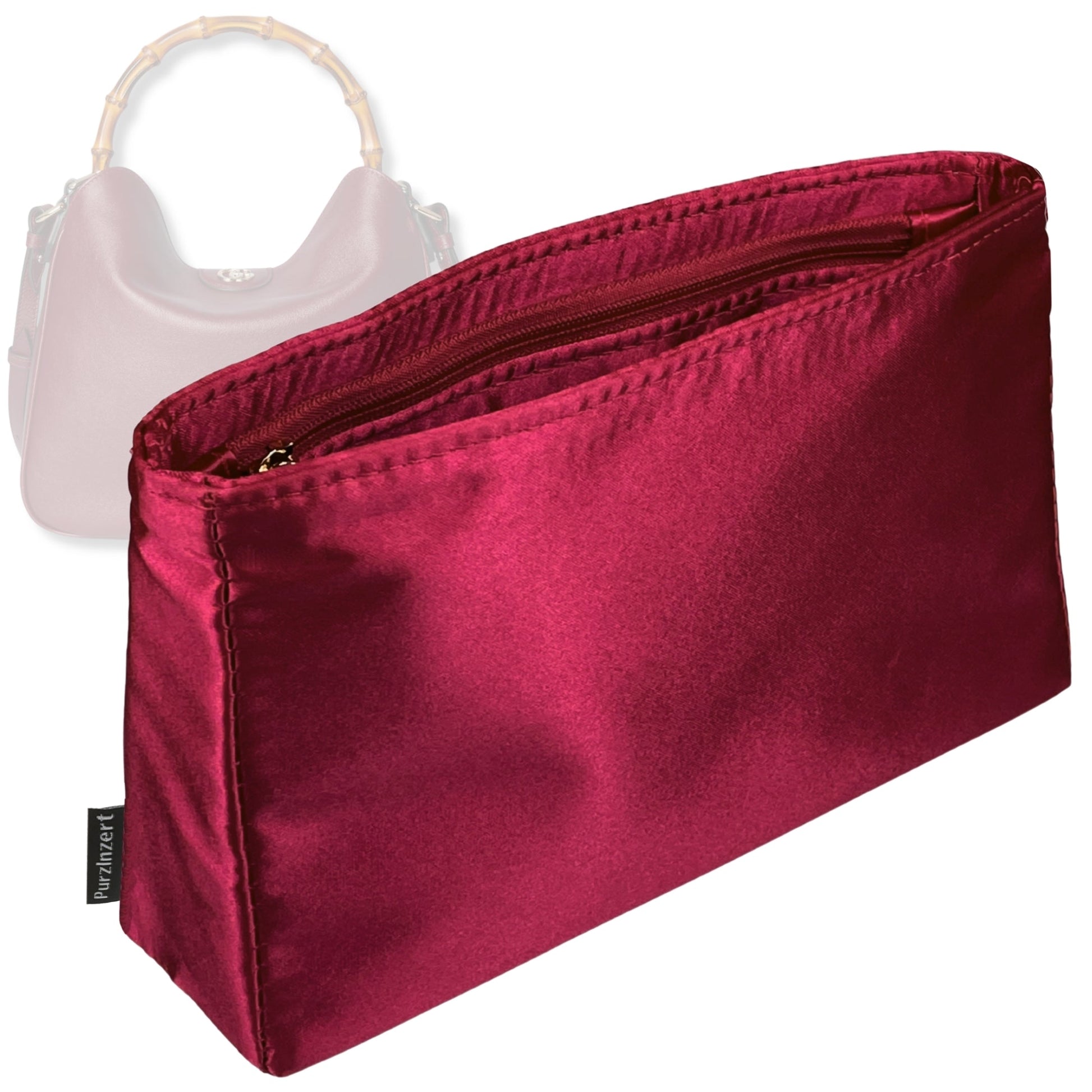 Bag Insert for (Gucci, Diana large shoulder bag) Organizer Tote Purse Organiser Liner Shaper [Premium Silk Material]
