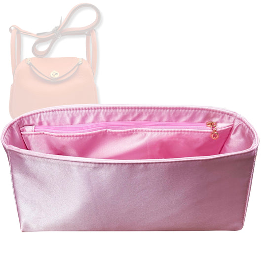 Bag Insert for (Hermes, Lindy 18 (Mini)) Organizer Tote Purse Organiser Liner Shaper [Premium Silk Material]