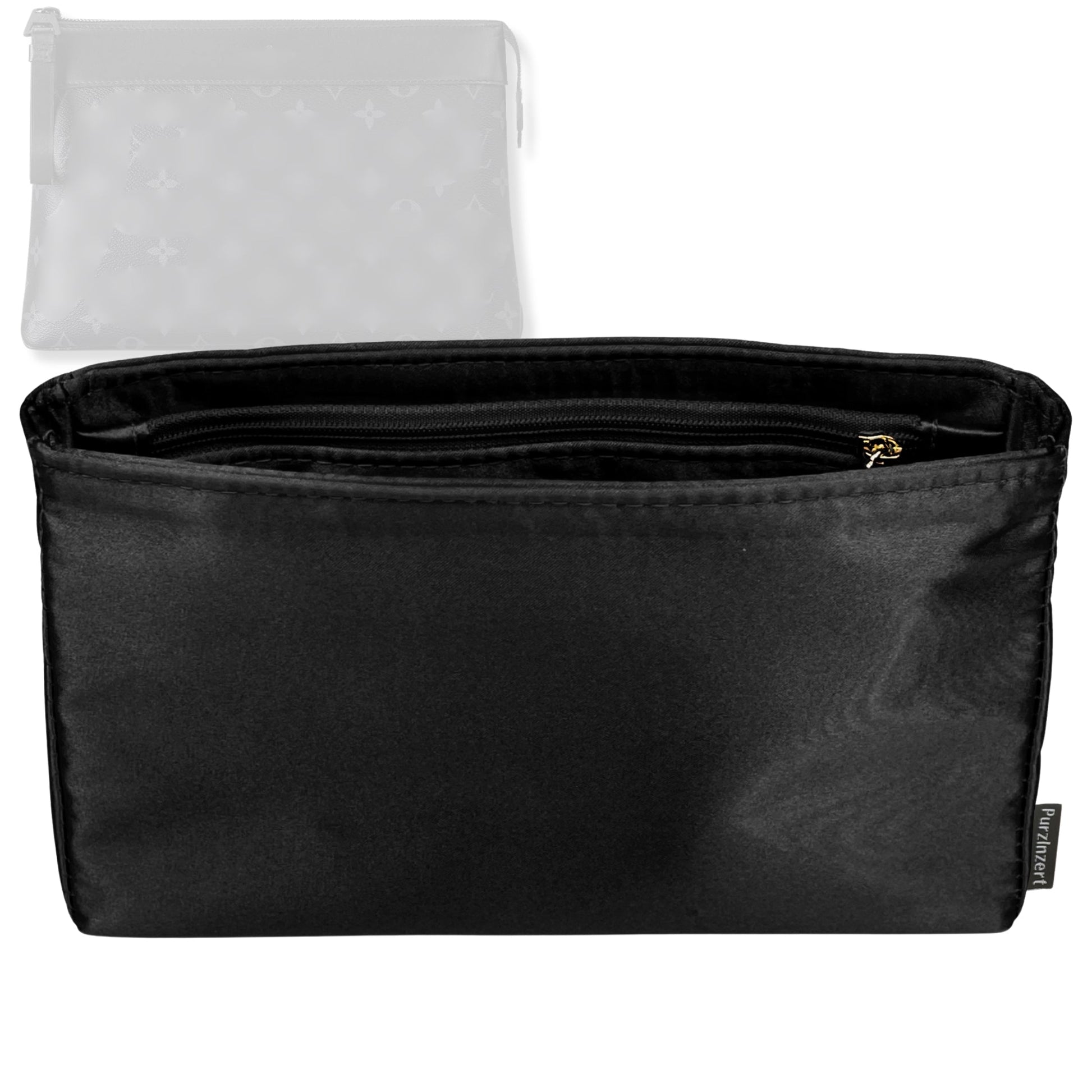 Bag Insert for (LV, Pochette Voyage Souple) Organizer Tote Purse Organiser Liner Shaper [Premium Silk Material]