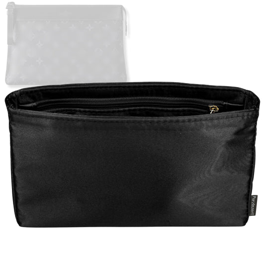 Bag Insert for (LV, Pochette Voyage Souple) Organizer Tote Purse Organiser Liner Shaper [Premium Silk Material]