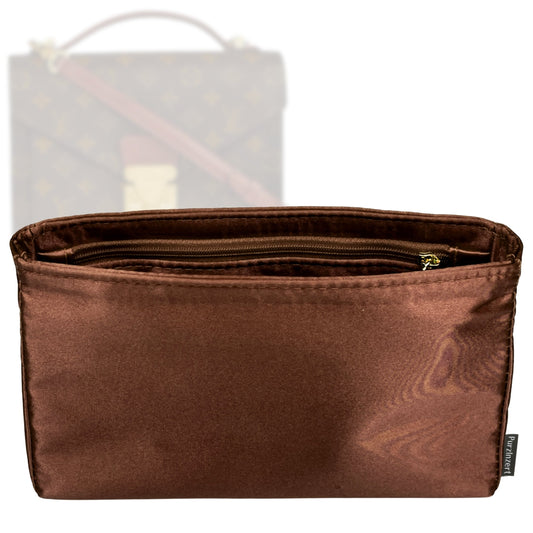 Bag Insert for (LV, Monceau 28) Organizer Tote Purse Organiser Liner Shaper [Premium Silk Material]