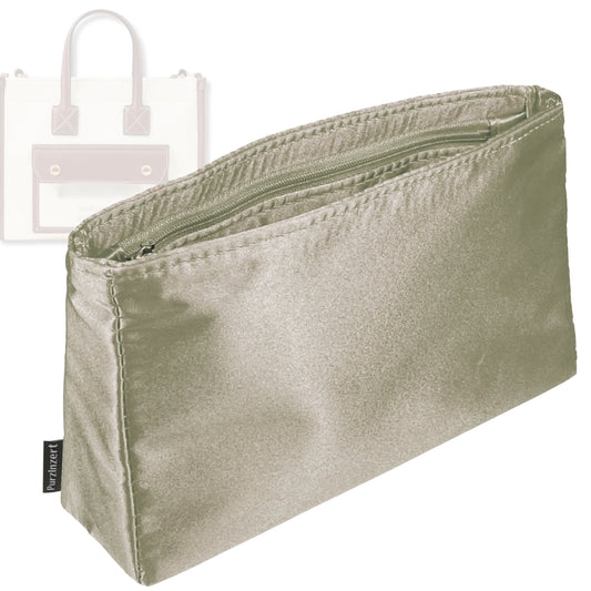 Bag Insert for (Burberry, Mini Freya Tote) Organizer Tote Purse Organiser Liner Shaper [Premium Silk Material]
