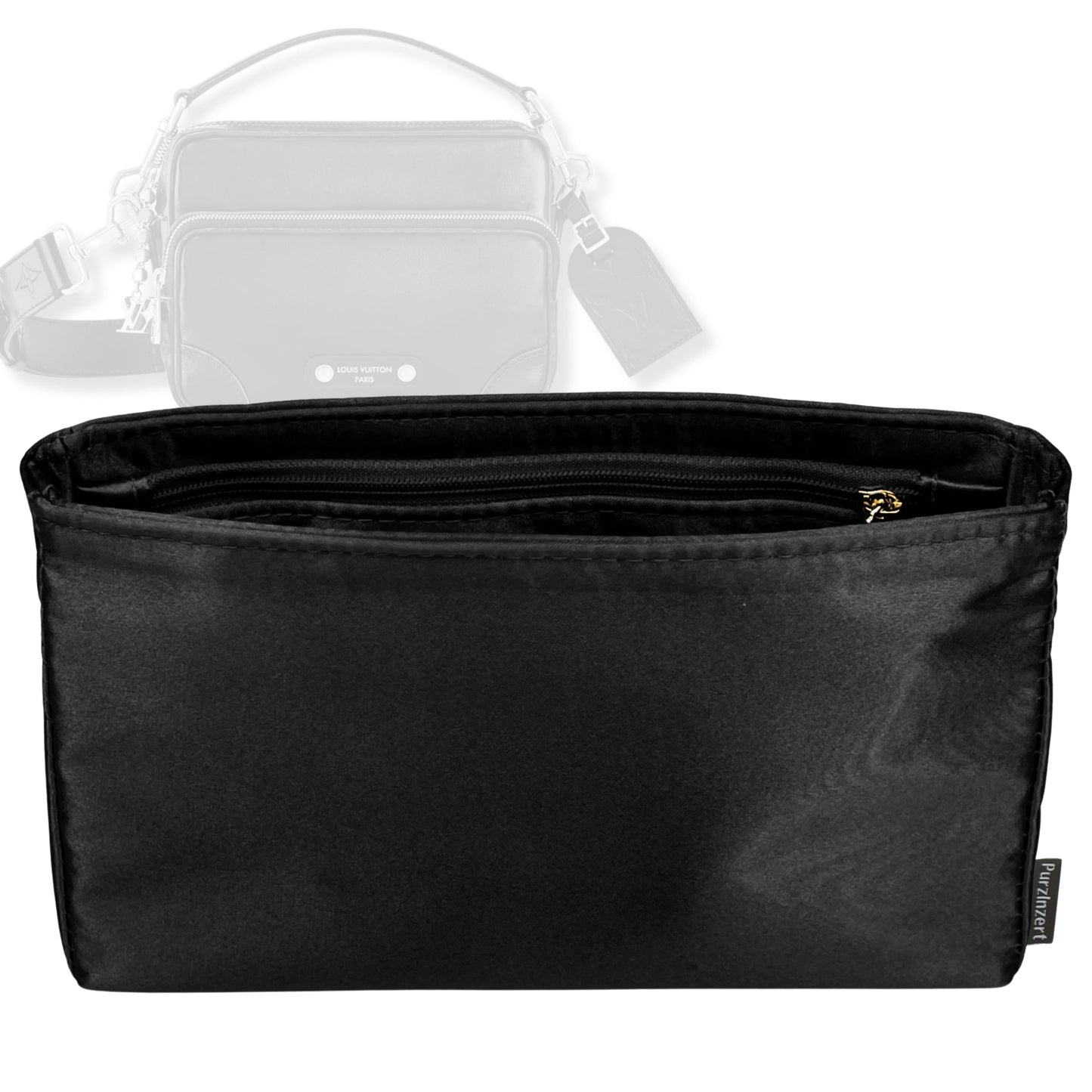 Bag Insert for (LV, Nil (M13987)) Organizer Tote Purse Organiser Liner Shaper [Premium Silk Material]