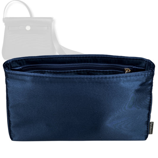 Bag Insert for (Hermes, Herbag Zip Mini 20) Organizer Tote Purse Organiser Liner Shaper [Premium Silk Material]