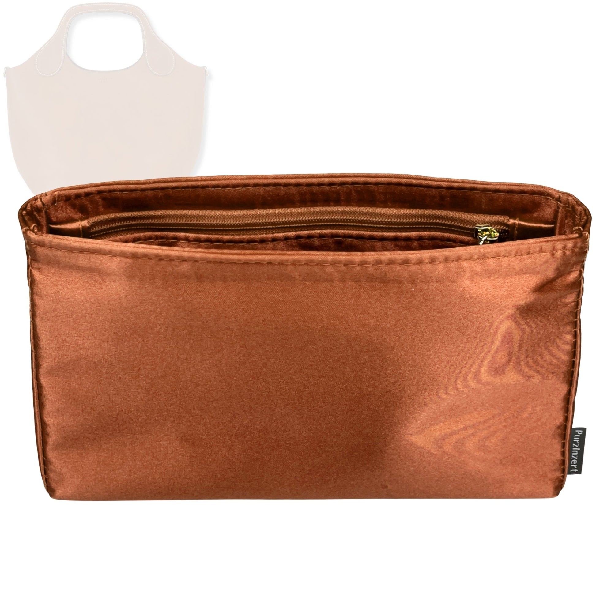 Bag Insert for (Peter Nitz, Mini Libby Tote in Arosa Calf) Organizer Tote Purse Organiser Liner Shaper [Premium Silk Material]