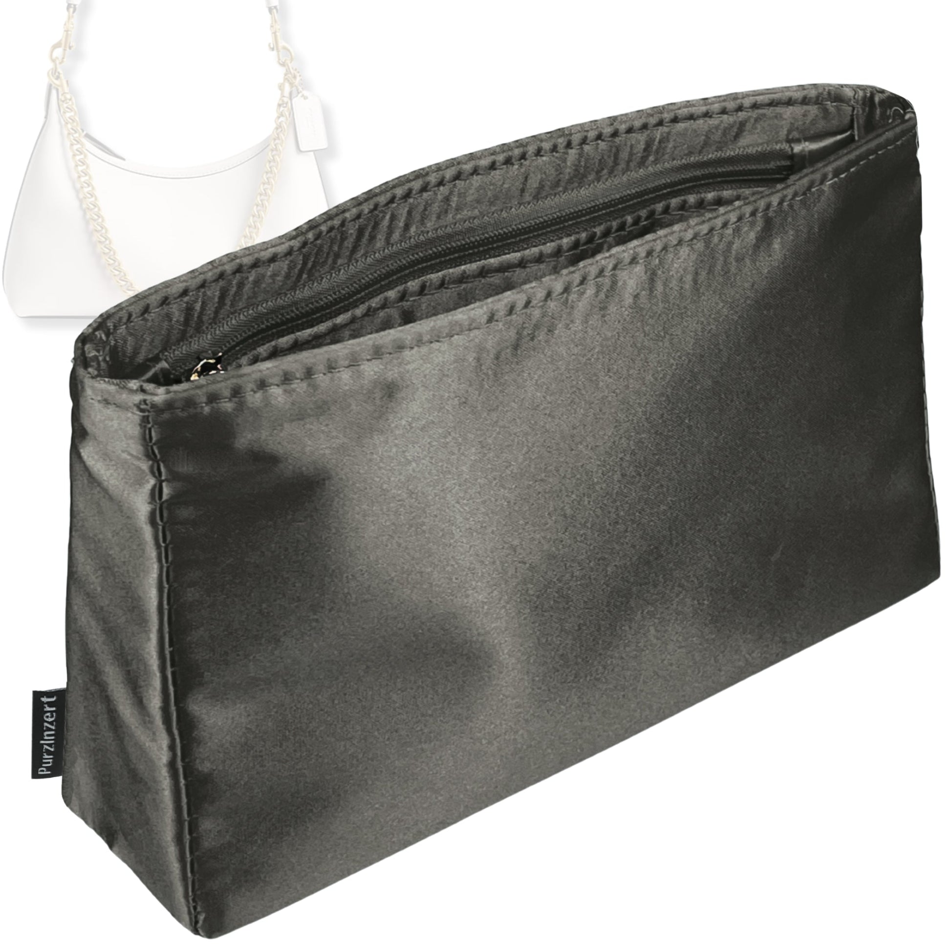 Bag Insert for (Coach, Juliet Shoulder Bag 25) Organizer Tote Purse Organiser Liner Shaper [Premium Silk Material]