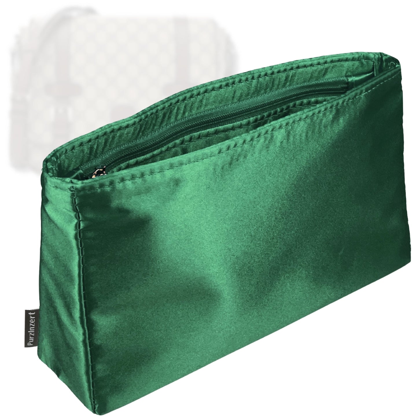 Bag Insert for (Gucci, GG Supreme Monogram Textured Dollar Calfskin Retro Interlocking G Flap Messenger) Organizer Tote Purse Organiser Liner Shaper [Premium Silk Material]