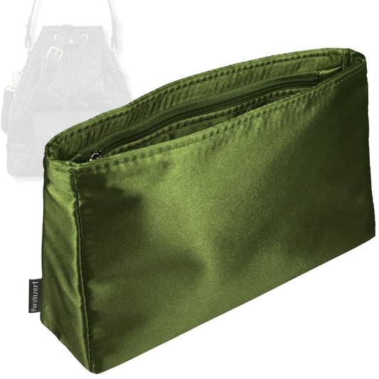 Bag Insert for (Dior, Small Caro Bucket Bag) Organizer Tote Purse Organiser Liner Shaper [Premium Silk Material]