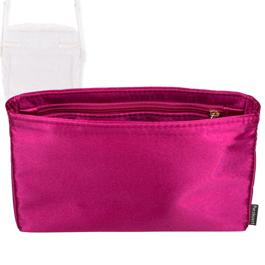 Bag Insert for (Saint Laurent (YSL), 80s Vanity Bag) Organizer Tote Purse Organiser Liner Shaper [Premium Silk Material]