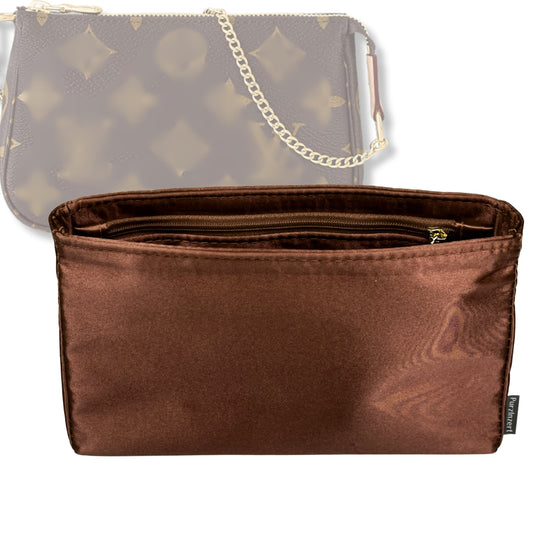 Bag Insert for (LV, Mini Pochette Accessoires) Organizer Tote Purse Organiser Liner Shaper [Premium Silk Material]