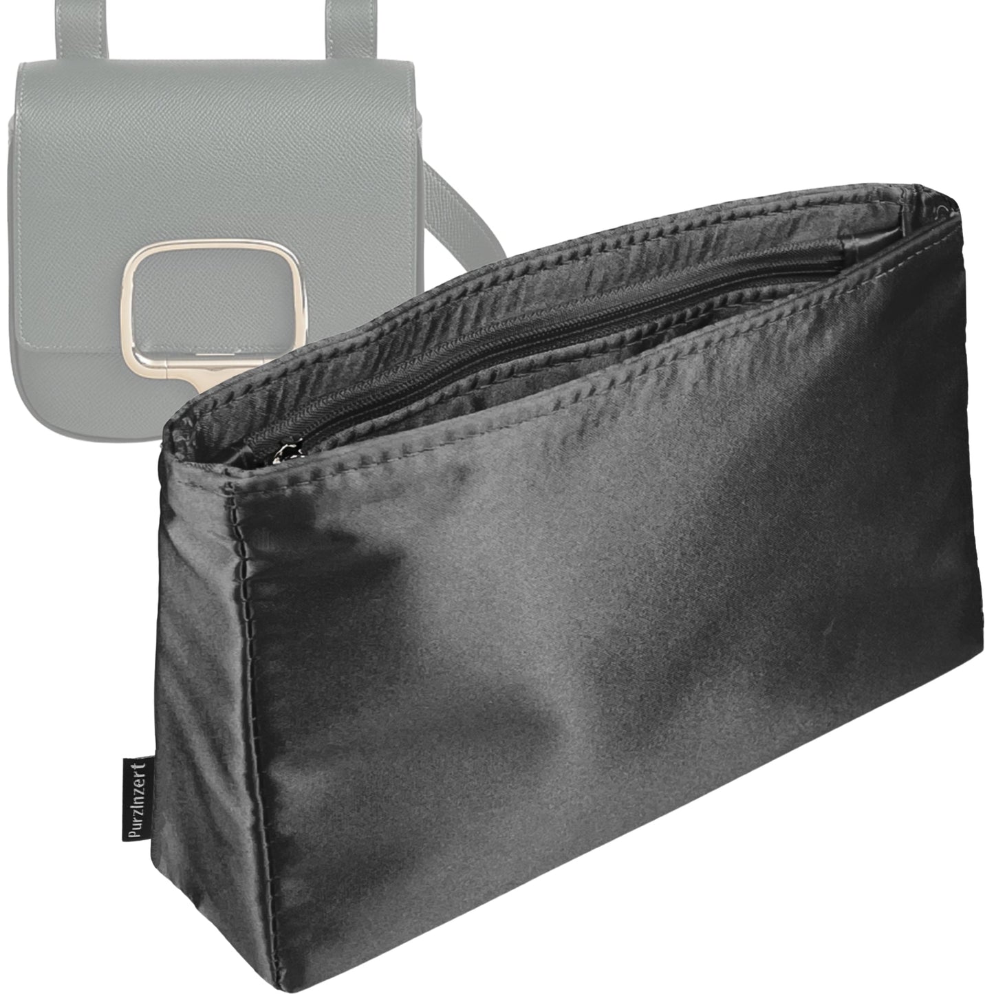 Bag Insert for (Hermes, Della Cavalleria Mini) Organizer Tote Purse Organiser Liner Shaper [Premium Silk Material]