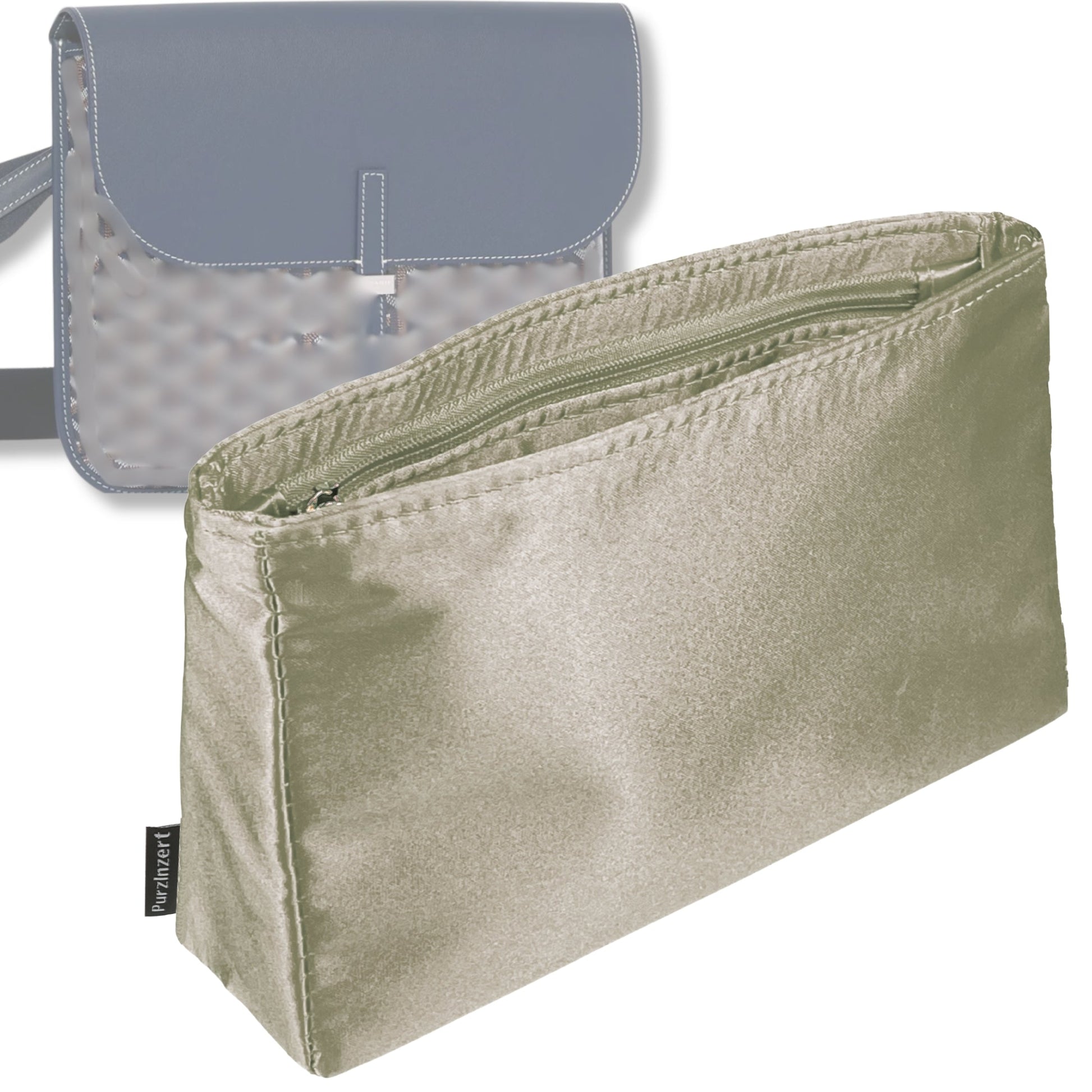 Bag Insert for (Goyard, Coursier Messenger bag) Organizer Tote Purse Organiser Liner Shaper [Premium Silk Material]