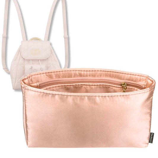 Bag Insert for (Dior, Small Caro Backpack) Organizer Tote Purse Organiser Liner Shaper [Premium Silk Material]