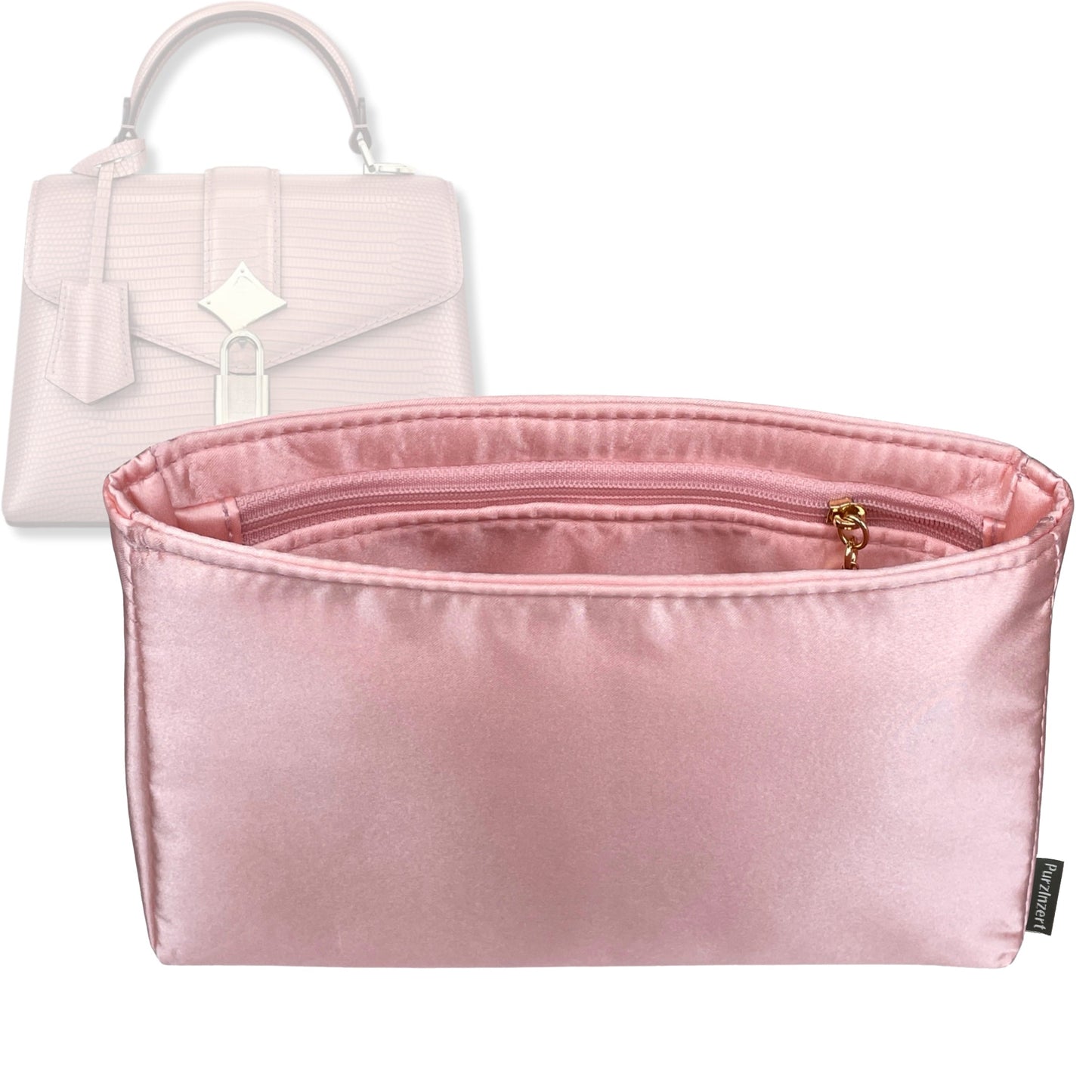 Bag Insert for (LV, Rose Des Vents Mini) Organizer Tote Purse Organiser Liner Shaper [Premium Silk Material]