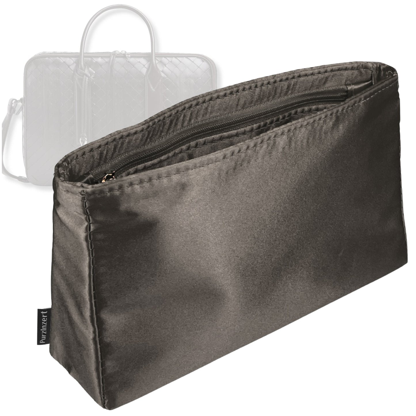 Bag Insert for (Bottega Veneta, Large Getaway Briefcase) Organizer Tote Purse Organiser Liner Shaper [Premium Silk Material]