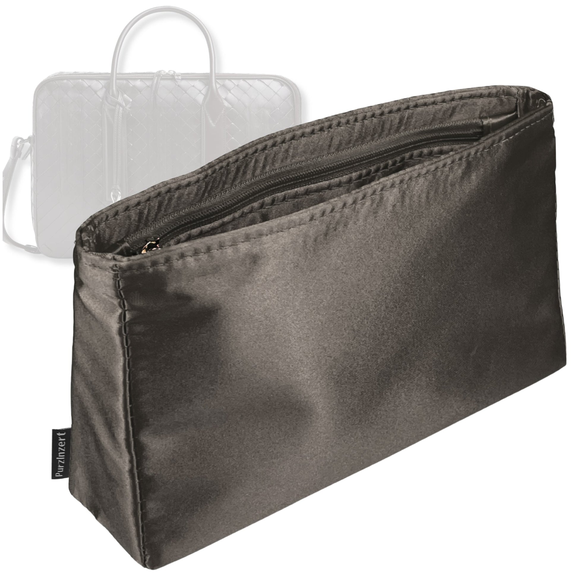 Bag Insert for (Bottega Veneta, Large Getaway Briefcase) Organizer Tote Purse Organiser Liner Shaper [Premium Silk Material]