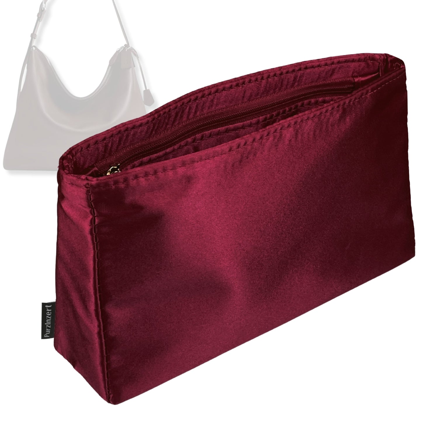 Bag Insert for (Coach, MOTT MESSENGER BAG) Organizer Tote Purse Organiser Liner Shaper [Premium Silk Material]