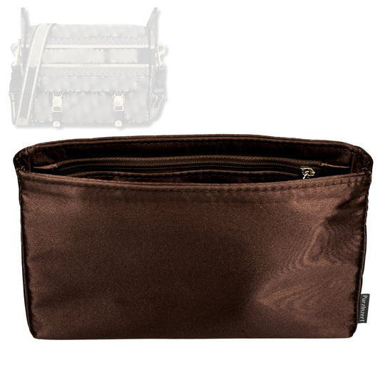Bag Insert for (Dior, Medium Diorcamp Bag) Organizer Tote Purse Organiser Liner Shaper [Premium Silk Material]