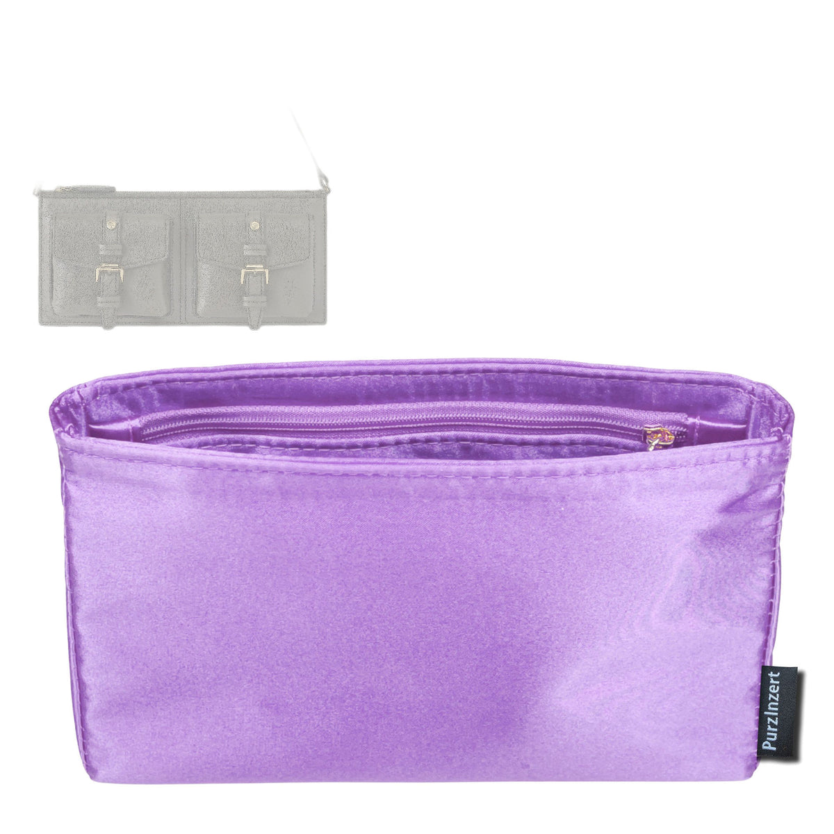Bag Insert for (Mulberry, Mini Roxanne Shoulder Bag) Organizer Tote Purse Organiser Liner Shaper [Premium Silk Material]