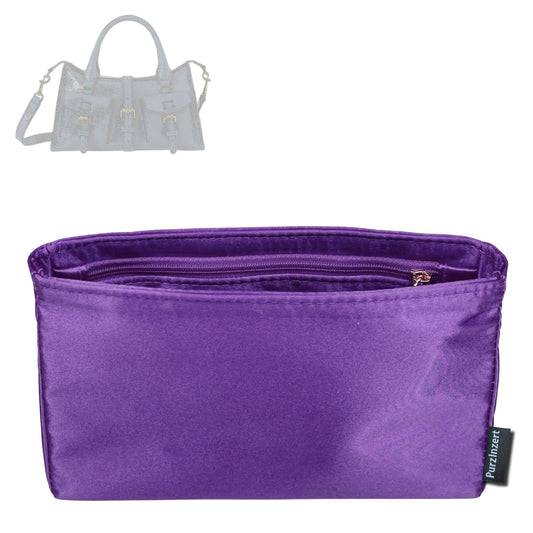 Bag Insert for (Mulberry, Small Roxanne) Organizer Tote Purse Organiser Liner Shaper [Premium Silk Material]