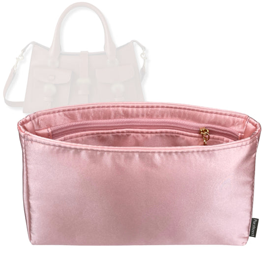 Bag Insert for (Mulberry, Roxanne Shoulder Bag) Organizer Tote Purse Organiser Liner Shaper [Premium Silk Material]
