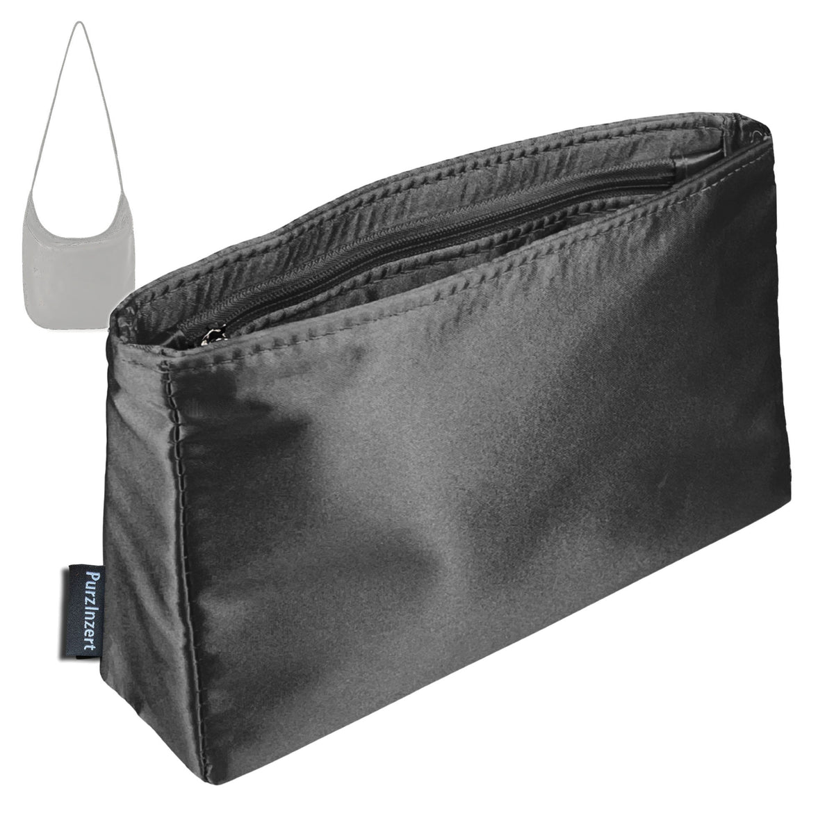 Bag Insert for (The Row, N/S Izzy Bag) Organizer Tote Purse Organiser Liner Shaper [Premium Silk Material]