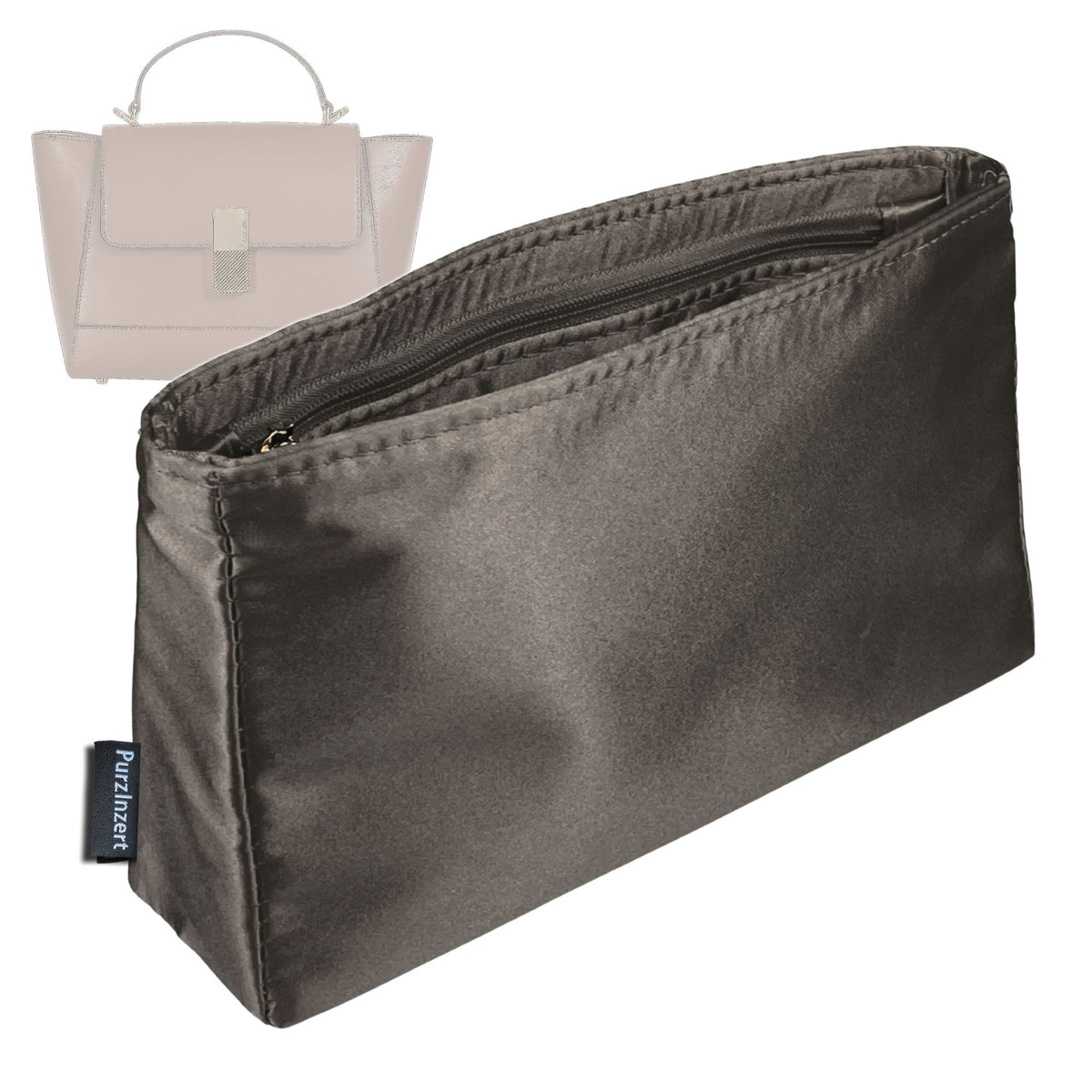 Bag Insert for (Ateliers Auguste, Marly Gold Edition) Organizer Tote Purse Organiser Liner Shaper [Premium Silk Material]