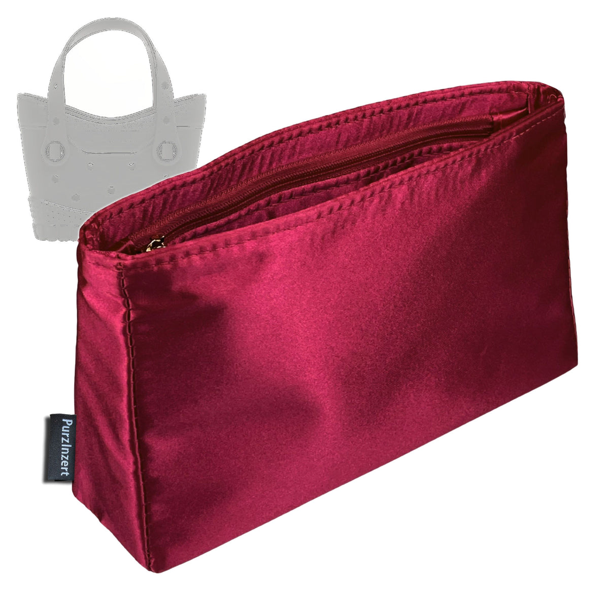 Bag Insert for (Crocs, Classic Micro Tote) Organizer Tote Purse Organiser Liner Shaper [Premium Silk Material]