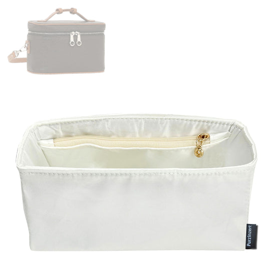 Bag Insert for (Goyard, Muse Mini Vanity) Organizer Tote Purse Organiser Liner Shaper [Premium Silk Material]