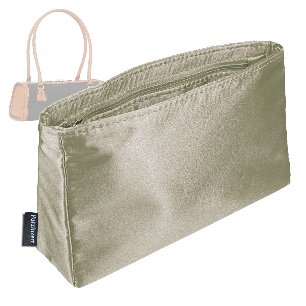 Bag Insert for (Goyard, Bonbonniere Bag) Organizer Tote Purse Organiser Liner Shaper [Premium Silk Material]